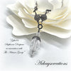 Crystal Teardrop Pendant Necklace ~ Vintage Style ~ Arkayscreations