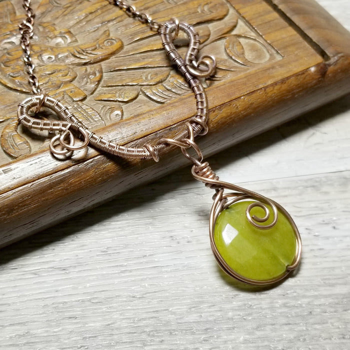Jewelry for Women, Wire Wrapped Gemstone Pendant - Arkayscreations