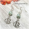 Reversible Celtic Knot Earrings with Agate ~ Arkayscreations