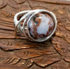 Gemstone Ring, Silver Wire Ring, Stacking Ring - Arkayscreations