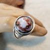 Gemstone Ring, Silver Wire Ring, Stacking Ring - Arkayscreations