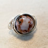 Gemstone Ring, Silver Wire Ring, Stacking Ring - Arkayscreations