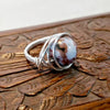 Gemstone Ring, Silver Wire Ring, Stacking Ring - Arkayscreations