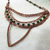 Unusual Necklace, Wire Wrapped Jewelry for Women - Arkayscreations