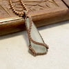 Wire Weave Glass Pendant, Sea Glass Jewelry, Beach Glass Necklace - Arkayscreations