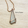 Wire Weave Glass Pendant, Sea Glass Jewelry, Beach Glass Necklace - Arkayscreations
