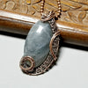 Wire Weave Labradorite Gemstone Necklace, Solid Copper Jewelry - Arkayscreations
