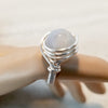 Silver Wire Ring, Gemstone Ring, Wire Wrapped Ring - Arkayscreations