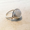 Silver Wire Ring, Gemstone Ring, Wire Wrapped Ring - Arkayscreations
