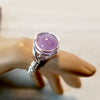 Wire Wrap Ring, Amethyst Purple Gemstone Ring, Silver Wire Ring - Arkayscreations