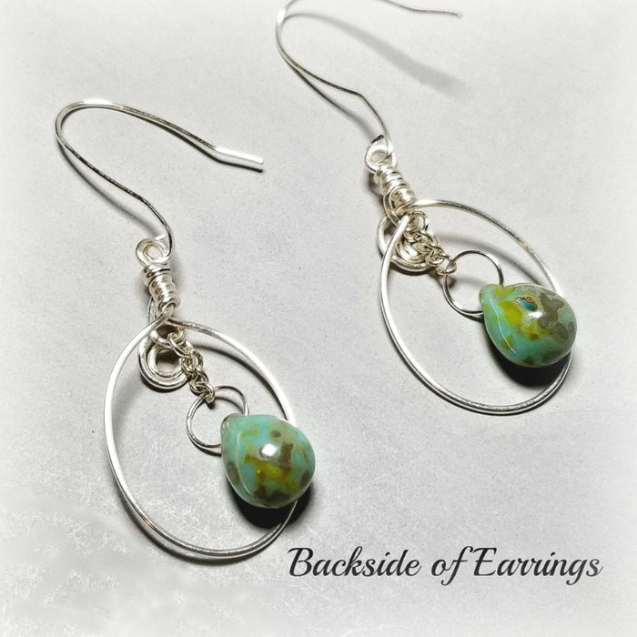 Wire Boho Dangle Earrings ~ Tribal Jewelry ~ Arkayscreations