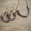 Wire Weave Sunburst Necklace Earring Set ~ Arkayscreations